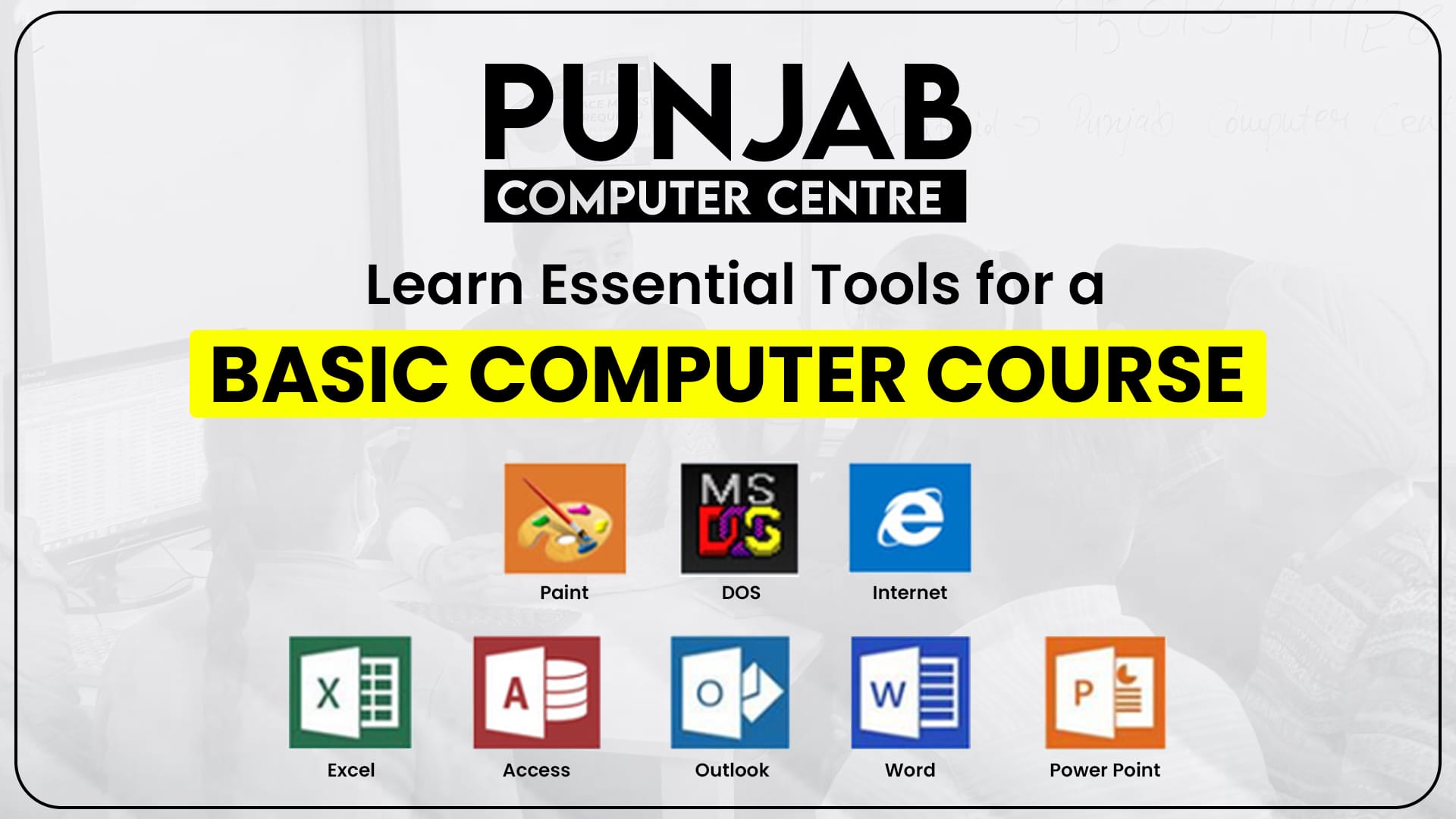 Basic Computer Course In Patiala | 3 Months | ₹4500 Only